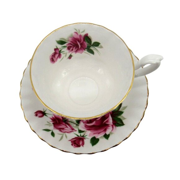ROYAL ALBERT Bone China Tea Cup and Saucer Large Pink Rose Vintage - Picture 2 of 11
